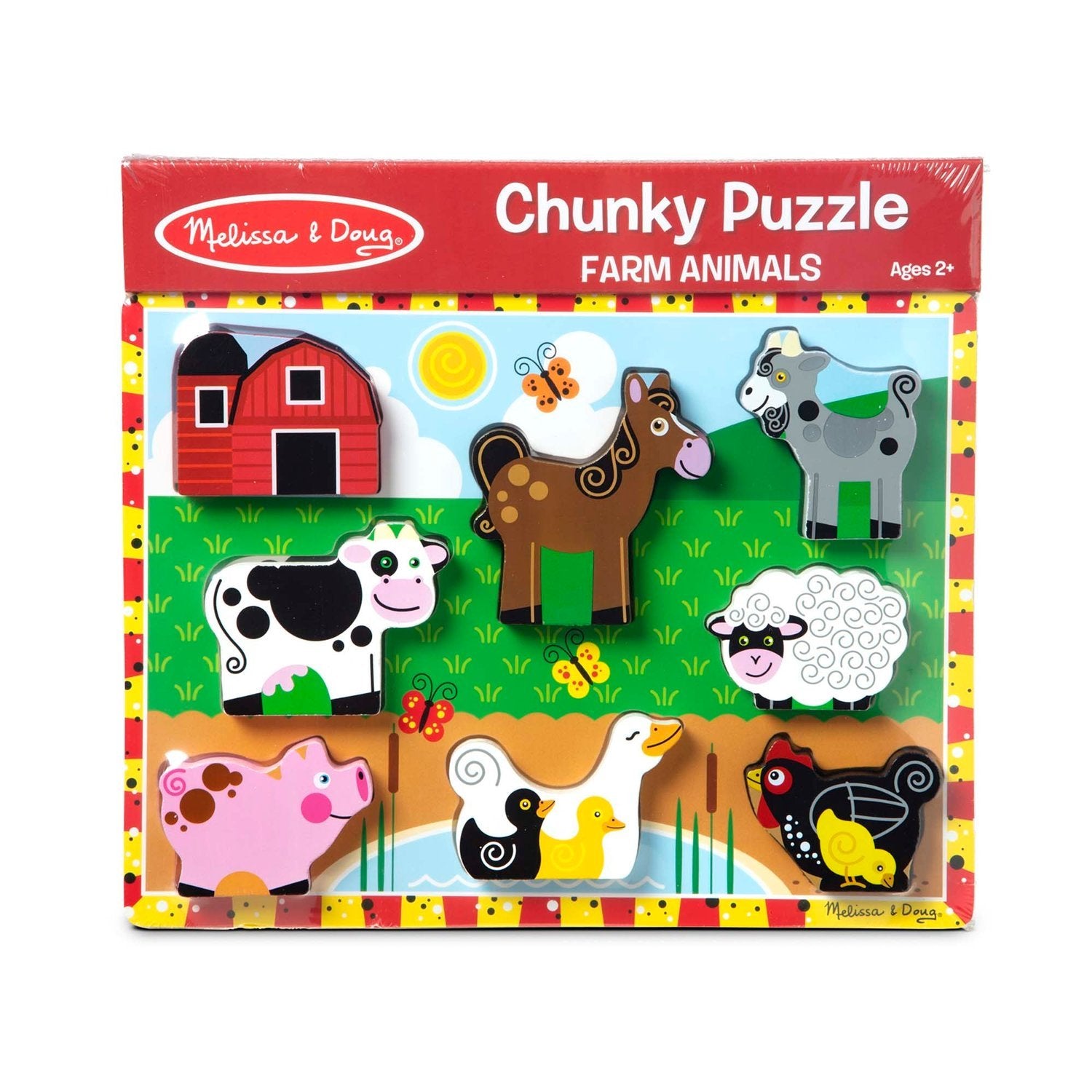 Melissa &amp; Doug Farm Chunky Puslespil