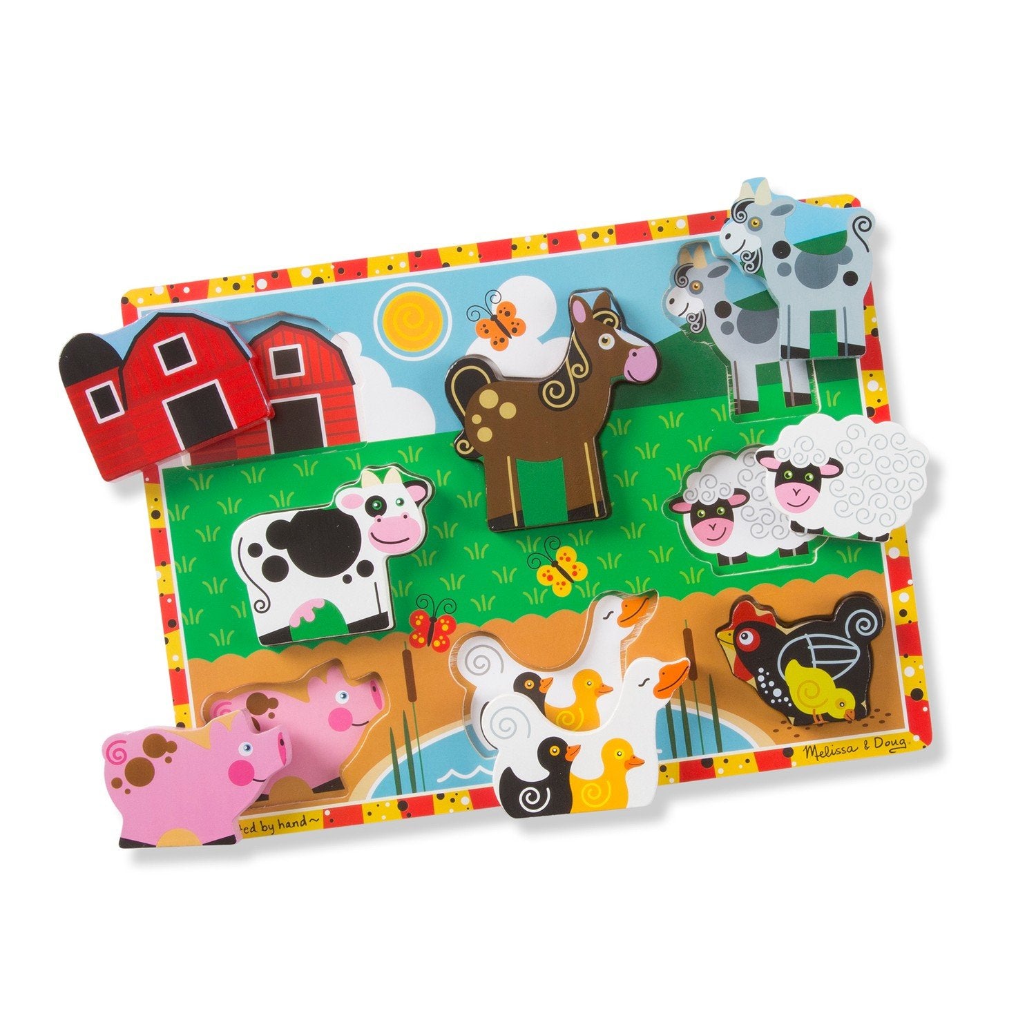 Melissa &amp; Doug Farm Chunky Puslespil