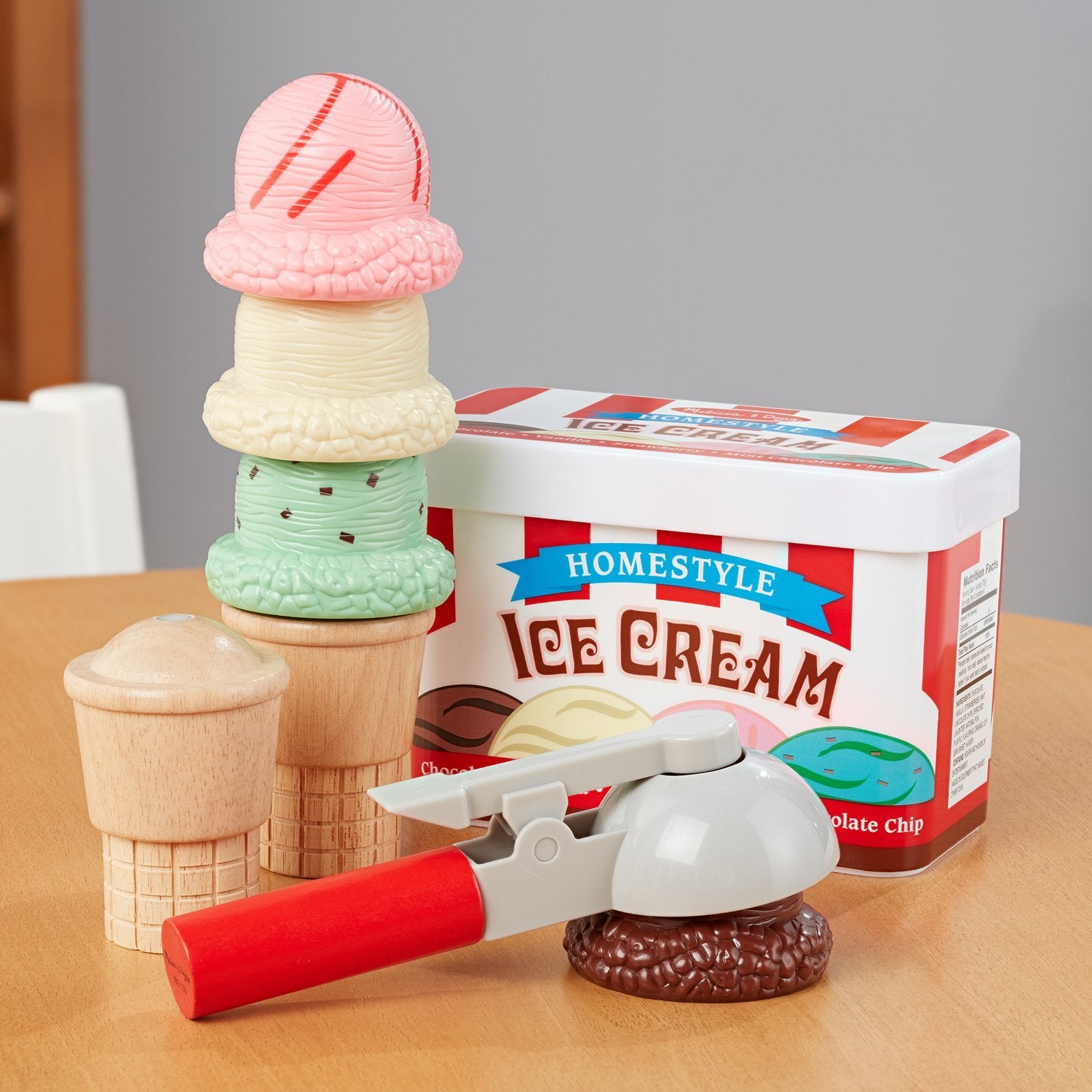 Melissa &amp; Doug Scoop &amp; Stack Ice Cream Legesæt