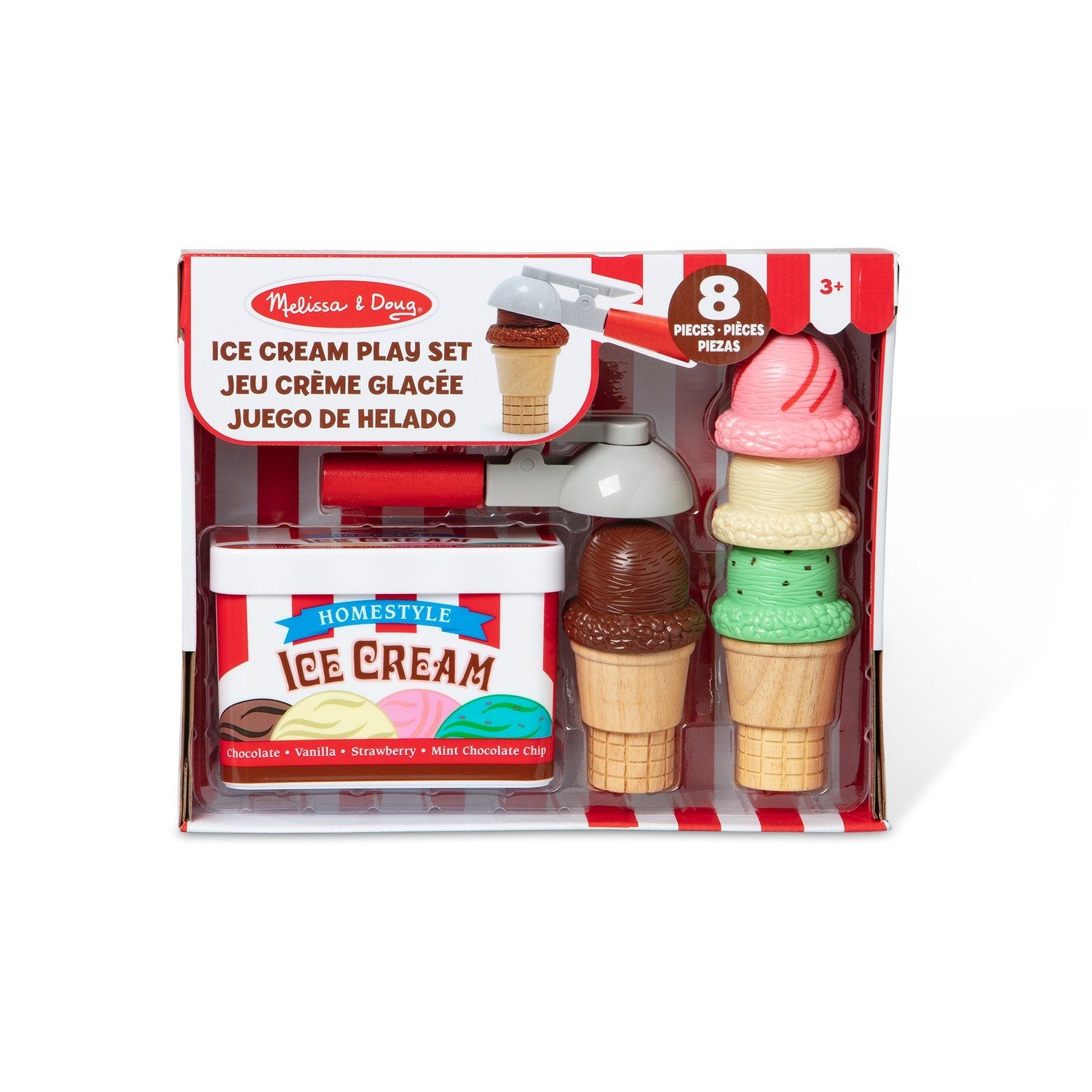 Melissa &amp; Doug Scoop &amp; Stack Ice Cream Legesæt