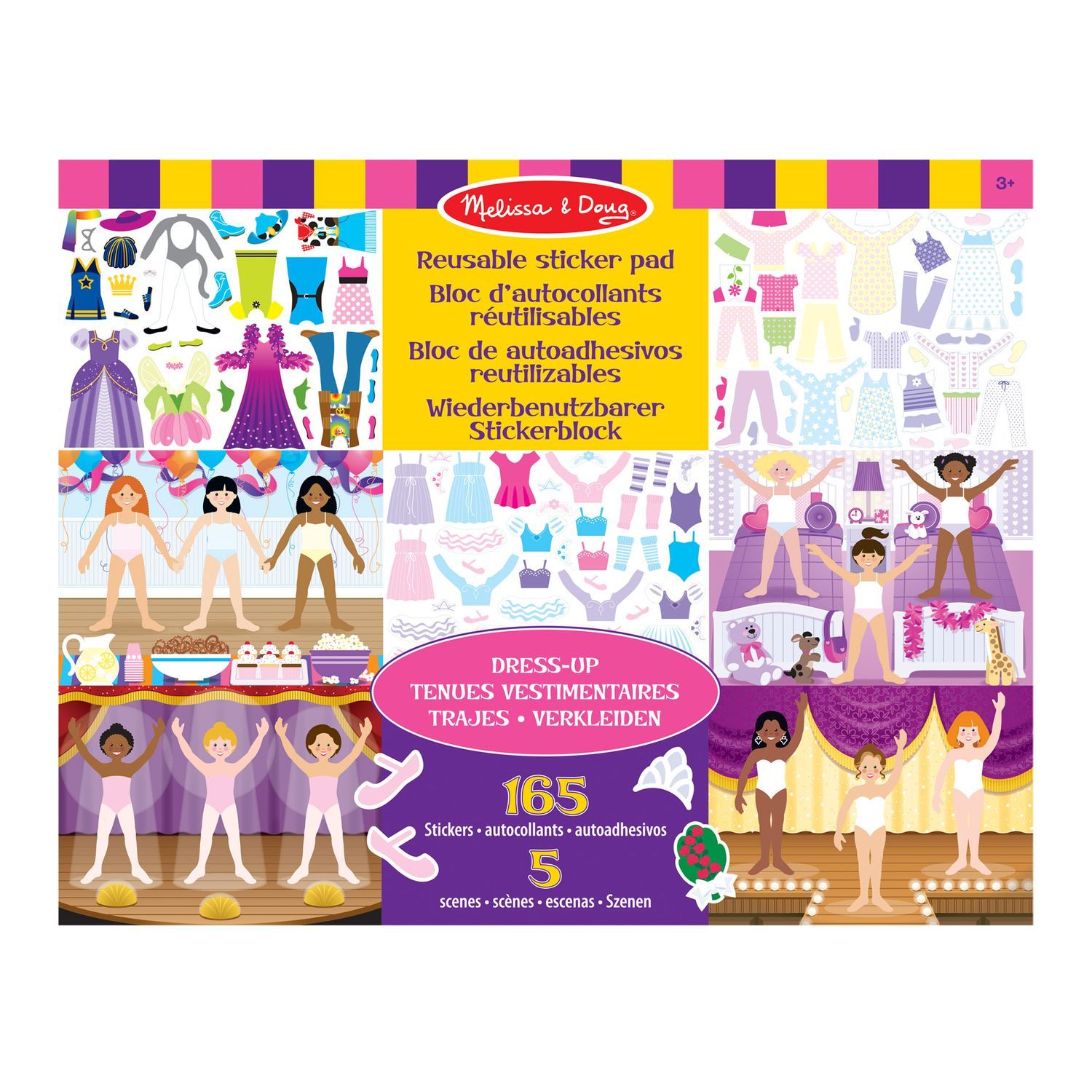 Melissa &amp; Doug Genanvendeligt klistermærke - Dress Up