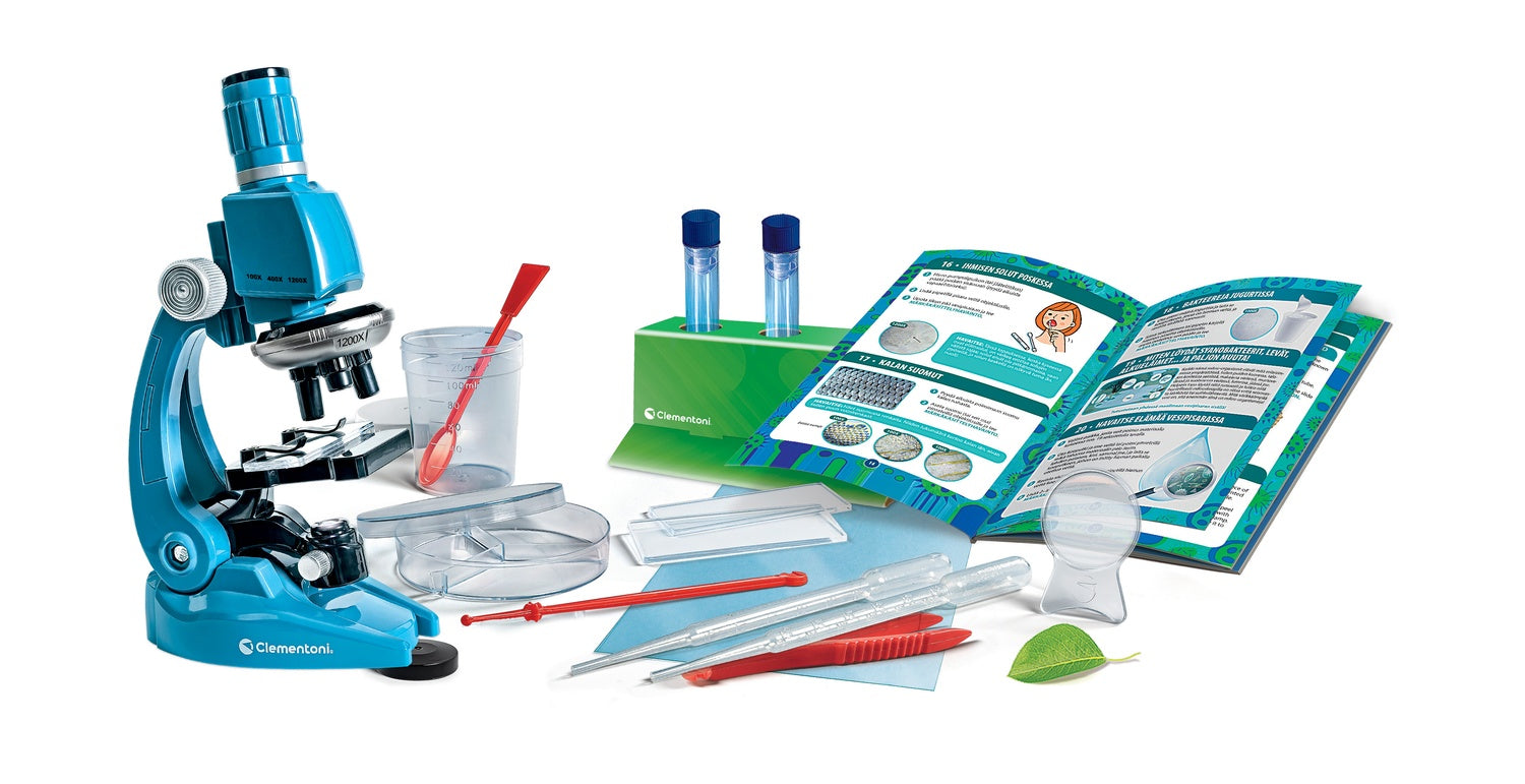 Mikroskop för barn, 1200x förstoring, 50 experiment