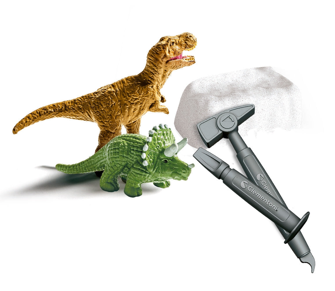 Minigrävset för dinosaurier med verktyg för barn 7+