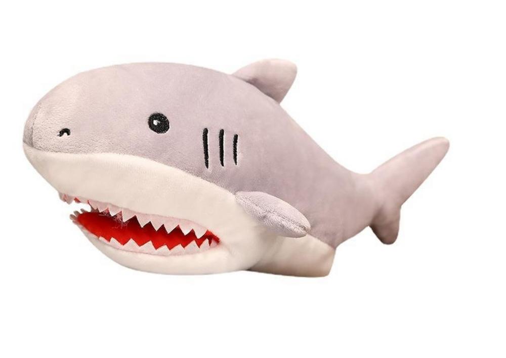 Mjuk 30 cm Shark Puppet: Fantasifull lek och komfort