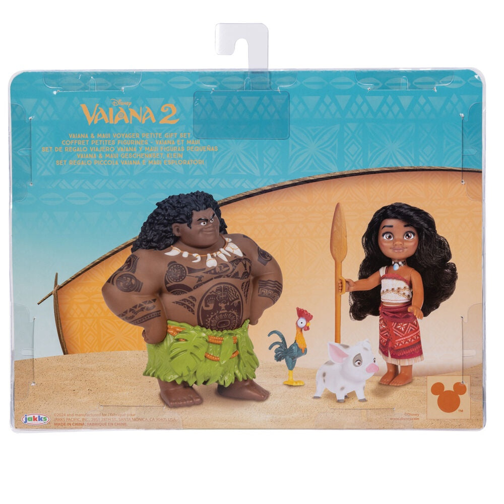 Moana Doll Set med Maui, 15 cm Blister Pack