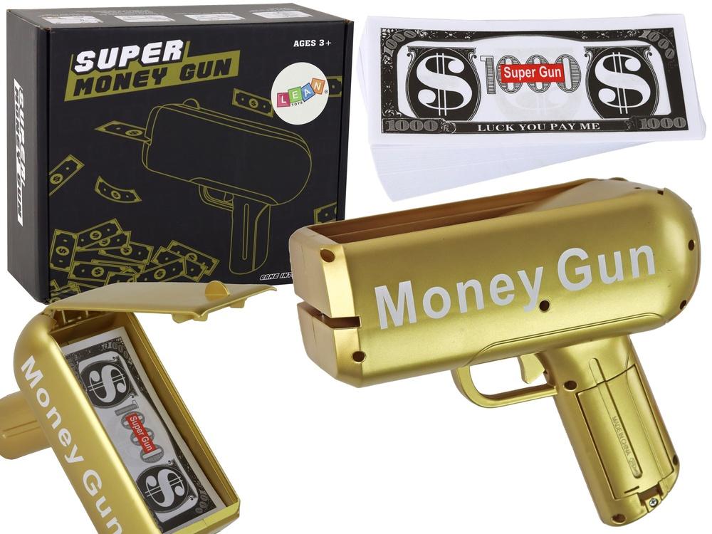 Money Gun: Fun Gold Bill Shooter för fester och evenemang