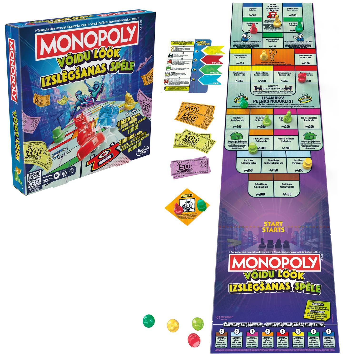 Monopoly Boardgame Knockout (på estiske og lettiske sprog.)