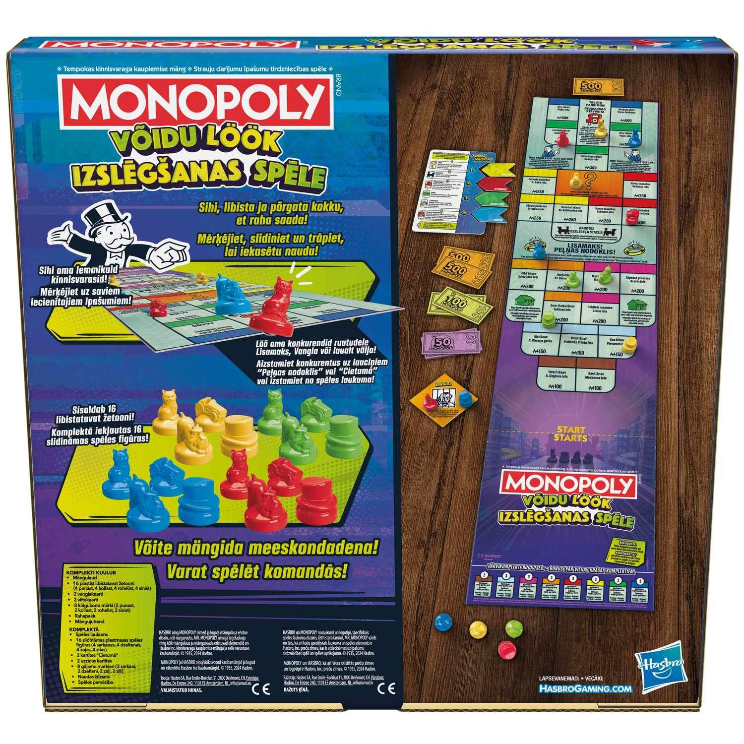 Monopoly Boardgame Knockout (på estiske og lettiske sprog.)