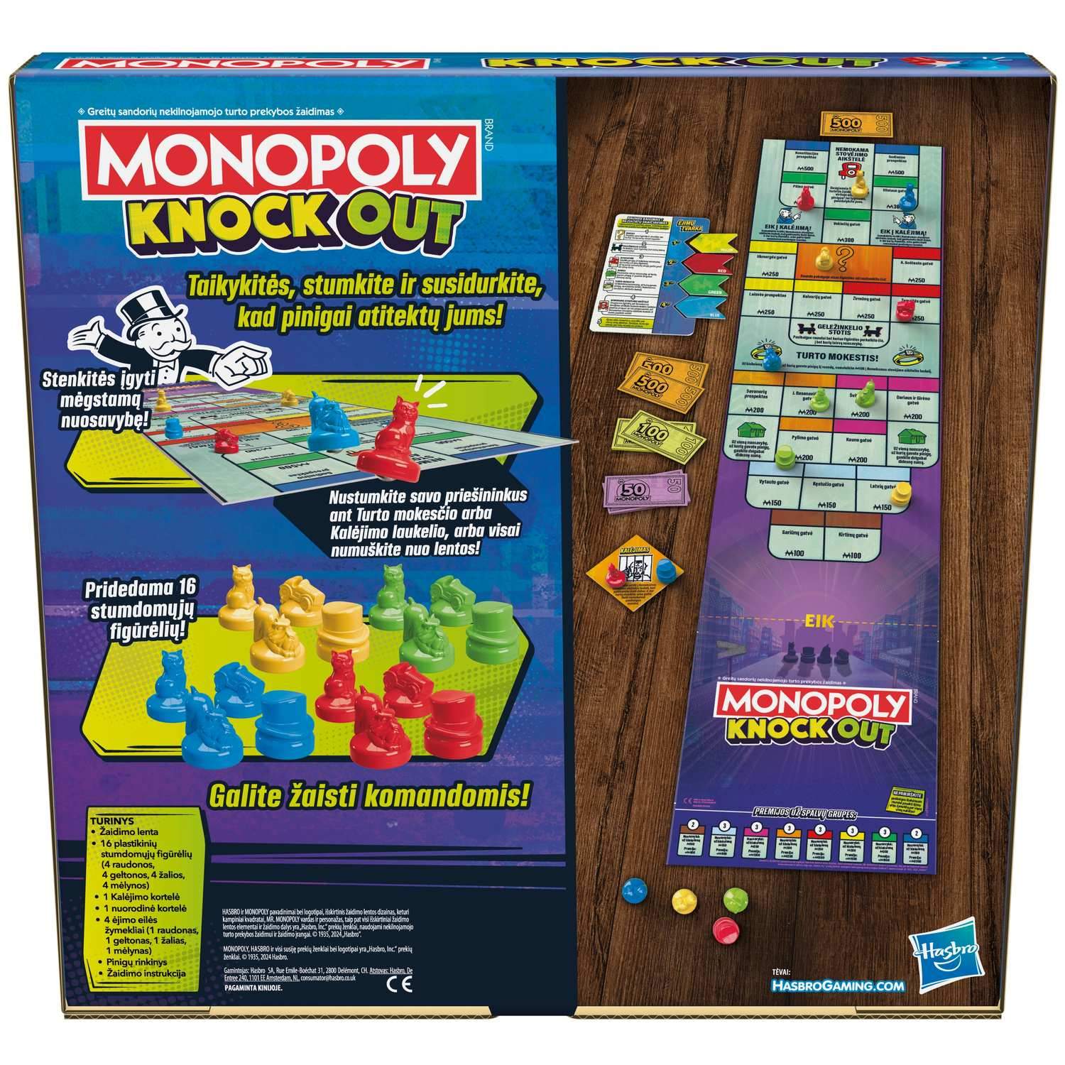 Monopoly Boardgame Knockout (på litauisk.)