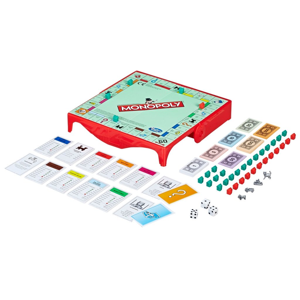 Monopoly Travel Game Grab&amp;Go (på finsk og svensk)