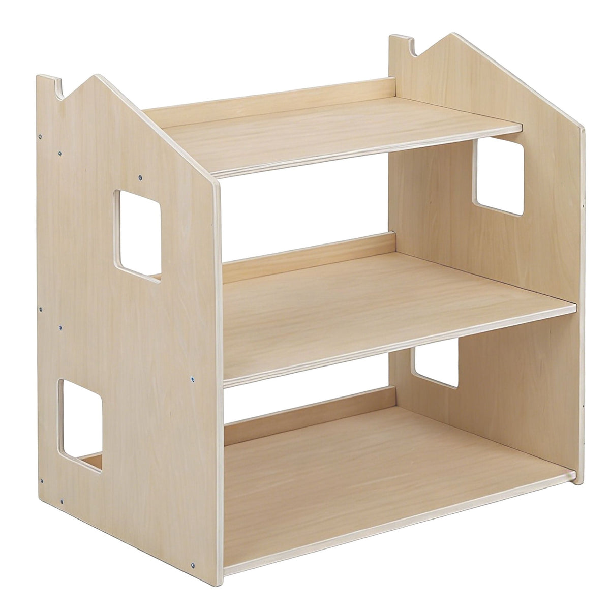 Montessori barnbokhylla, husformad hylla