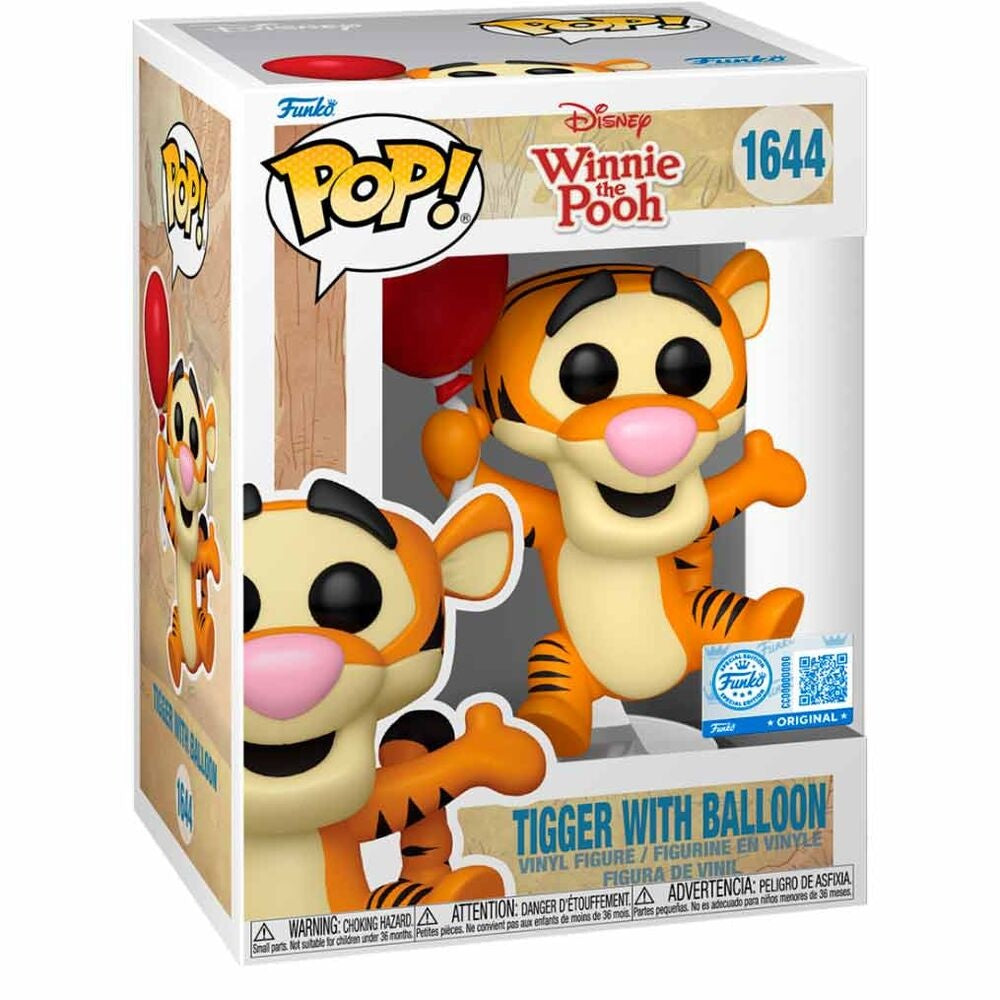 Nalle Puh Tiggerfigur med ballong, samlarleksak