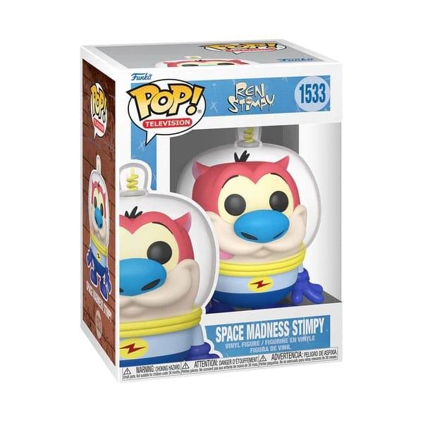 Nick Rewind POP! TV Vinyl Figur Stimpy (rumdragt) 9 cm