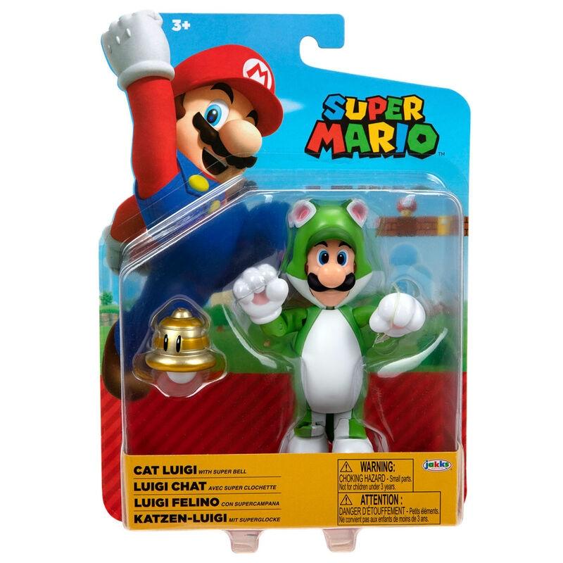 Nintendo Super Mario Cat Luigi figur 10 cm