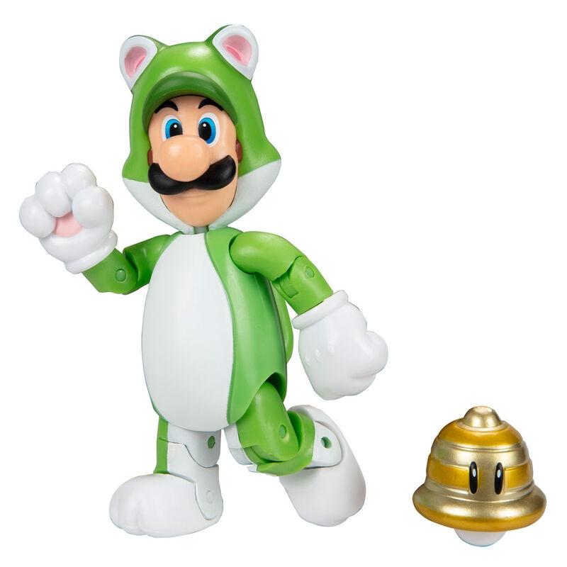 Nintendo Super Mario Cat Luigi figur 10 cm