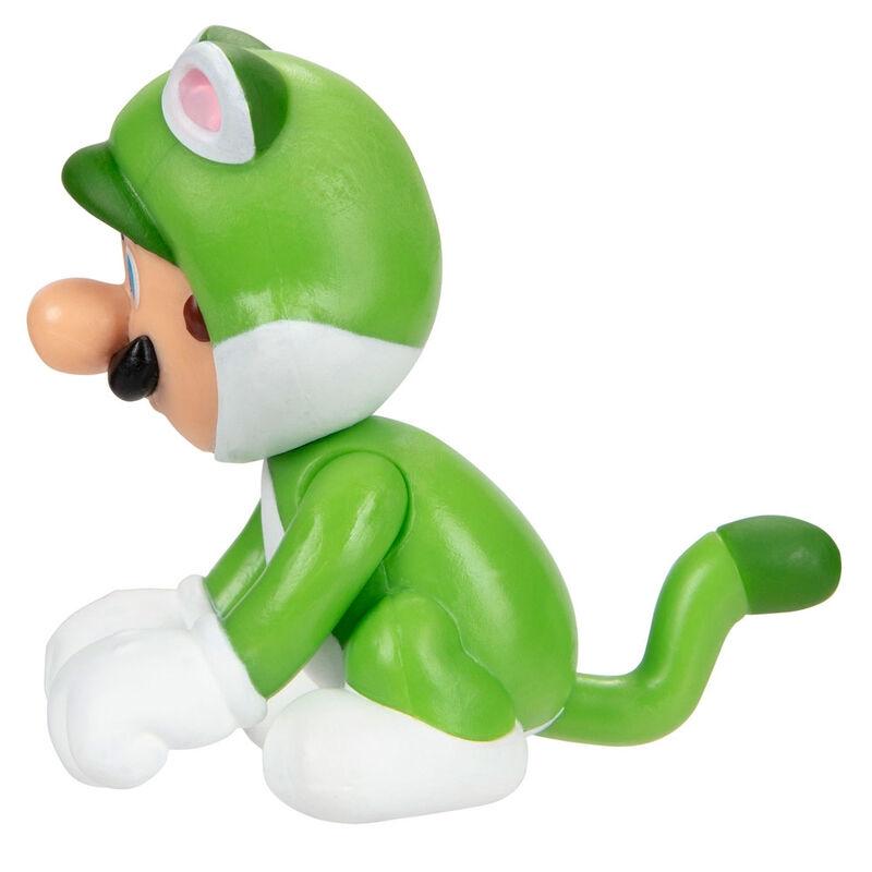 Nintendo Super Mario Katt Luigi figur 6,5 cm