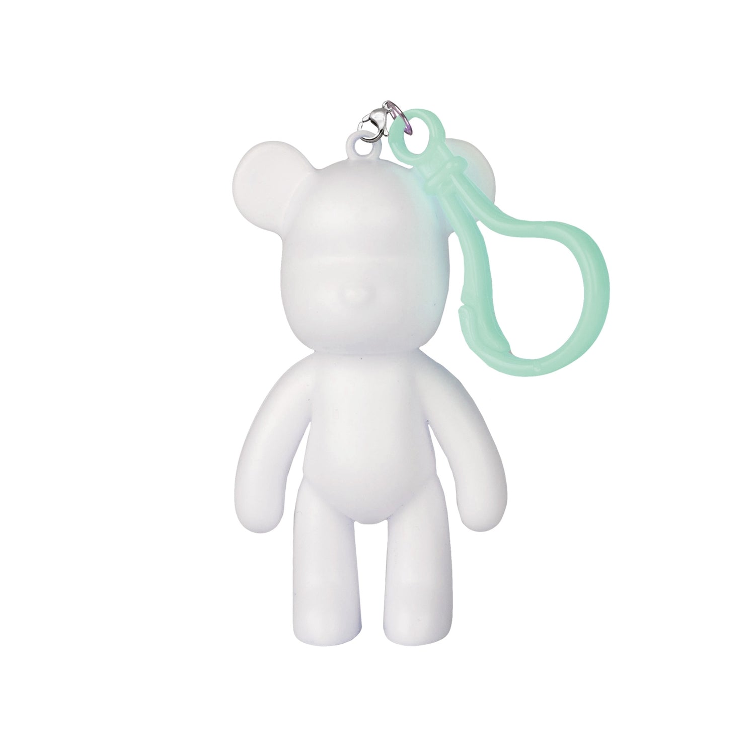 Nyckelringssats i marmor, björnformad, 6 delar, inkluderar färger