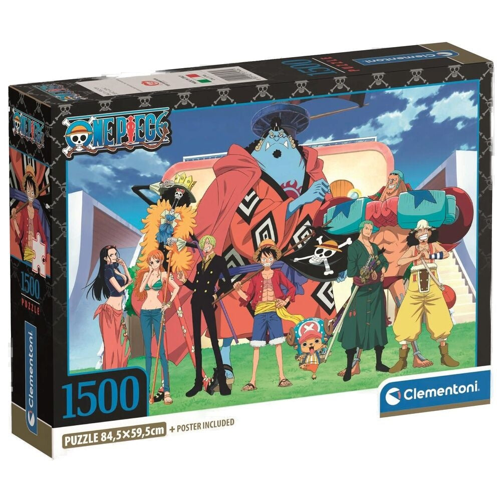 One Piece 1500-bitars pussel för vuxna och barn
