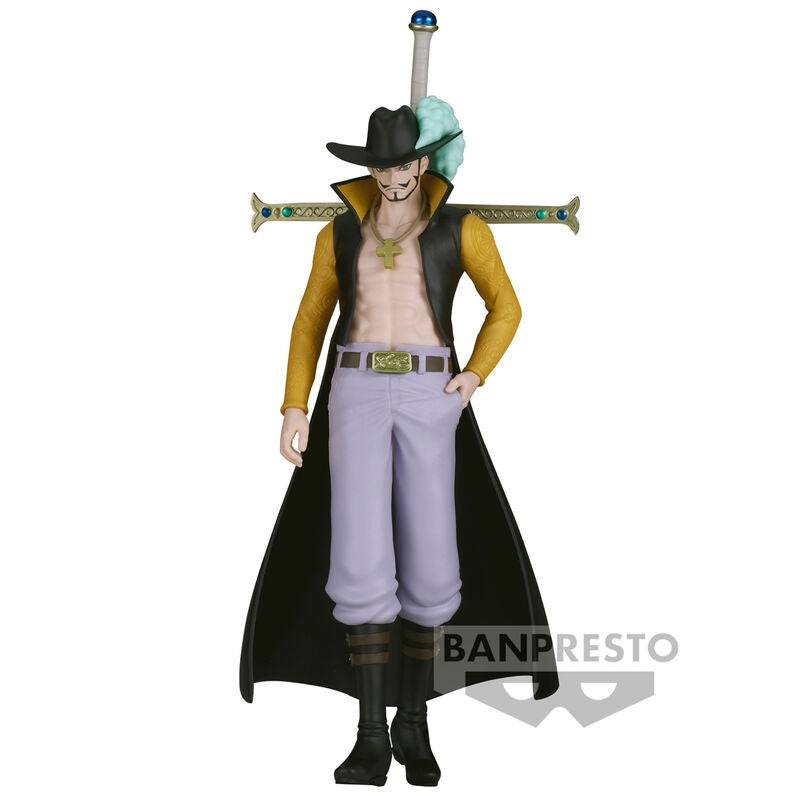 One Piece Dracule Mihawk Shukko-figur, 16 cm samlarobjekt