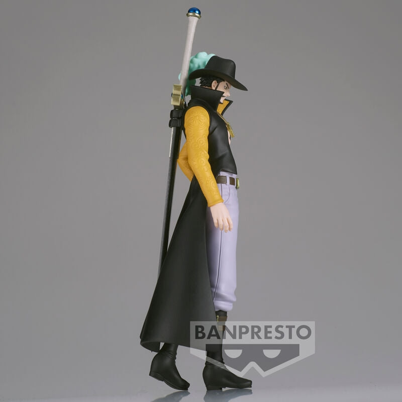 One Piece Dracule Mihawk Shukko-figur, 16 cm samlarobjekt