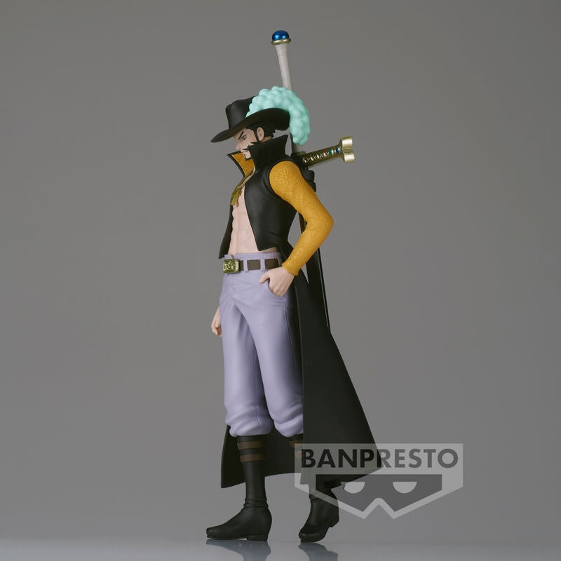 One Piece Dracule Mihawk Shukko-figur, 16 cm samlarobjekt