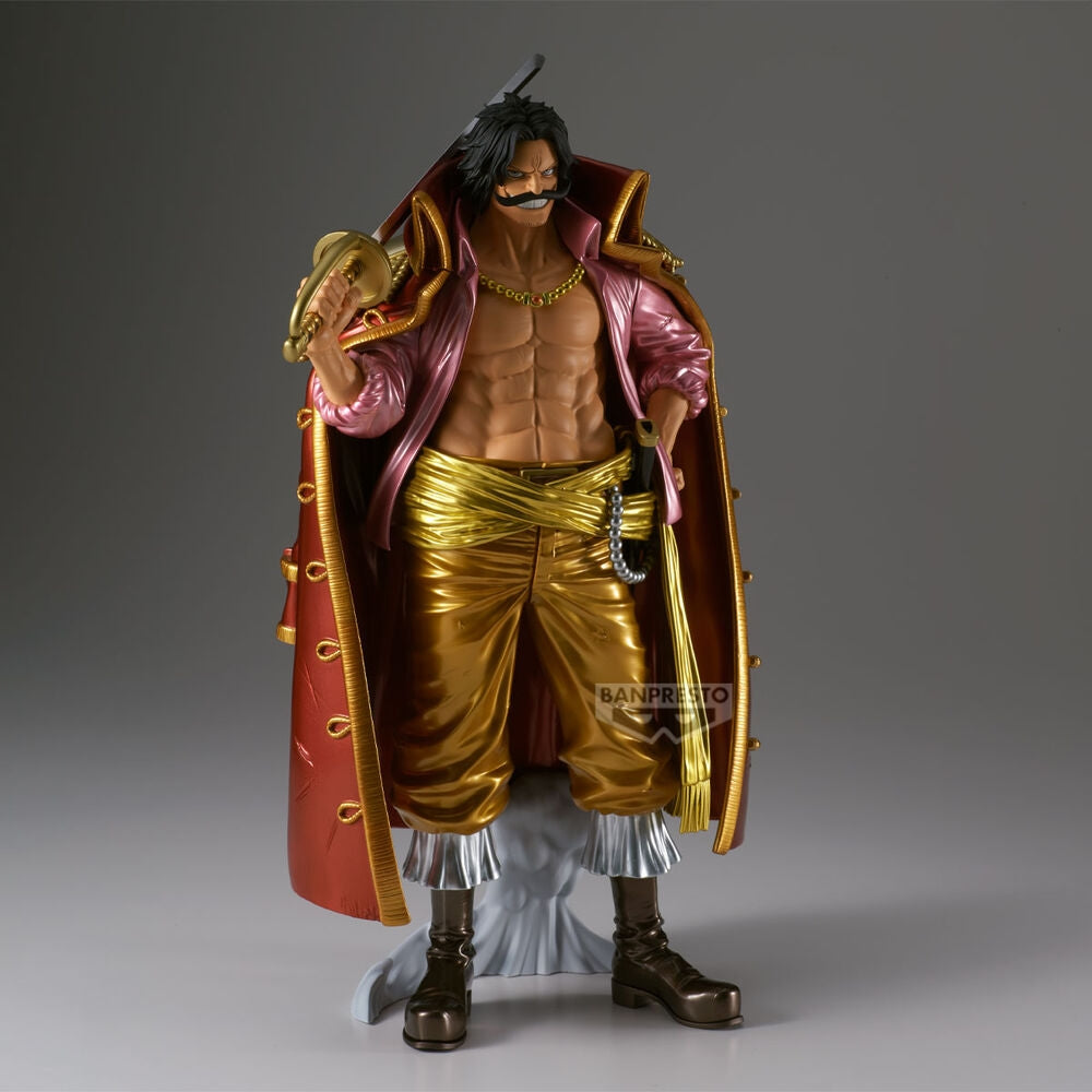 One Piece Gol D. Roger metallfigur, 30 cm samlarobjekt