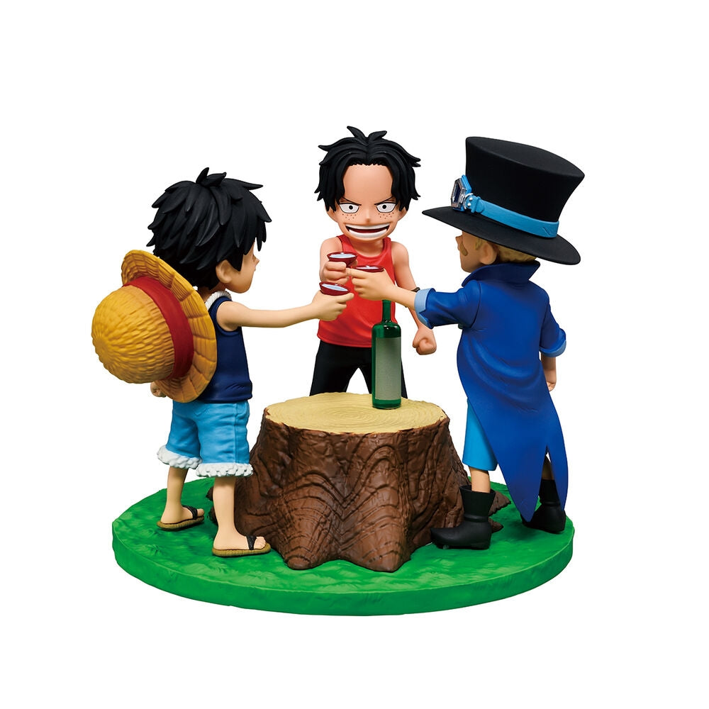 One Piece Ichibansho Figur Set: Ess, Sabo, Luffy, 10 cm
