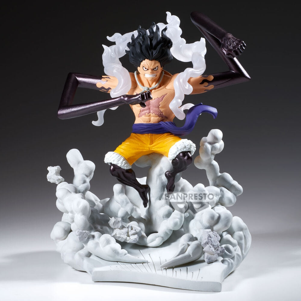 One Piece Monkey D. Luffy Gear 4 Senkokkei-figur, 15 cm