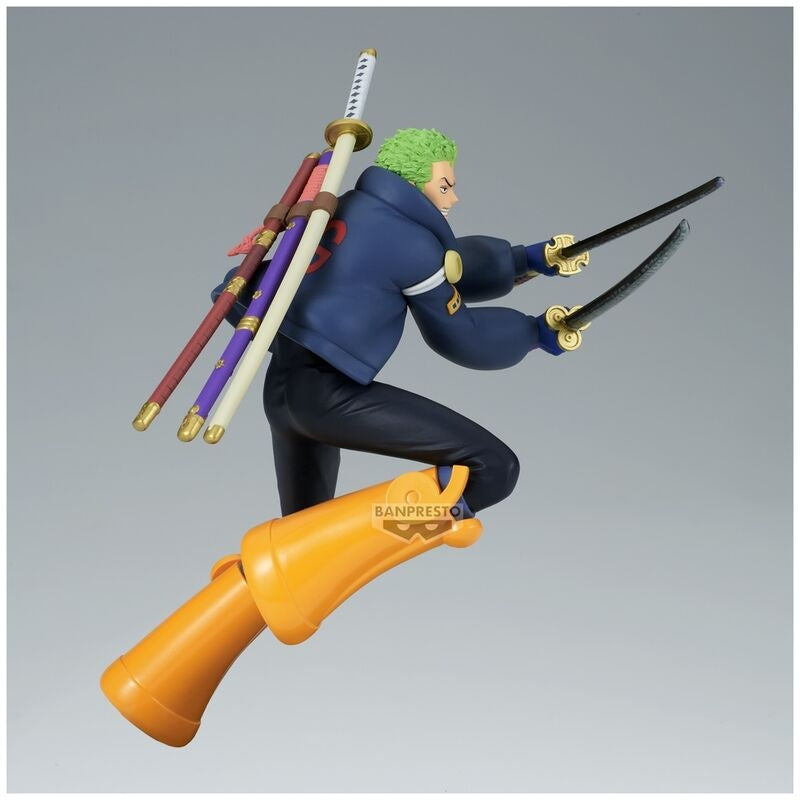 One Piece Roronoa Zoro Battle Record Figur, 16 cm samlarobjekt