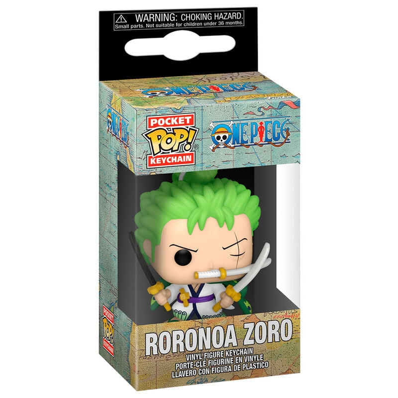 One Piece Roronoa Zoro Pocket POP-nyckelring, samlarfigur