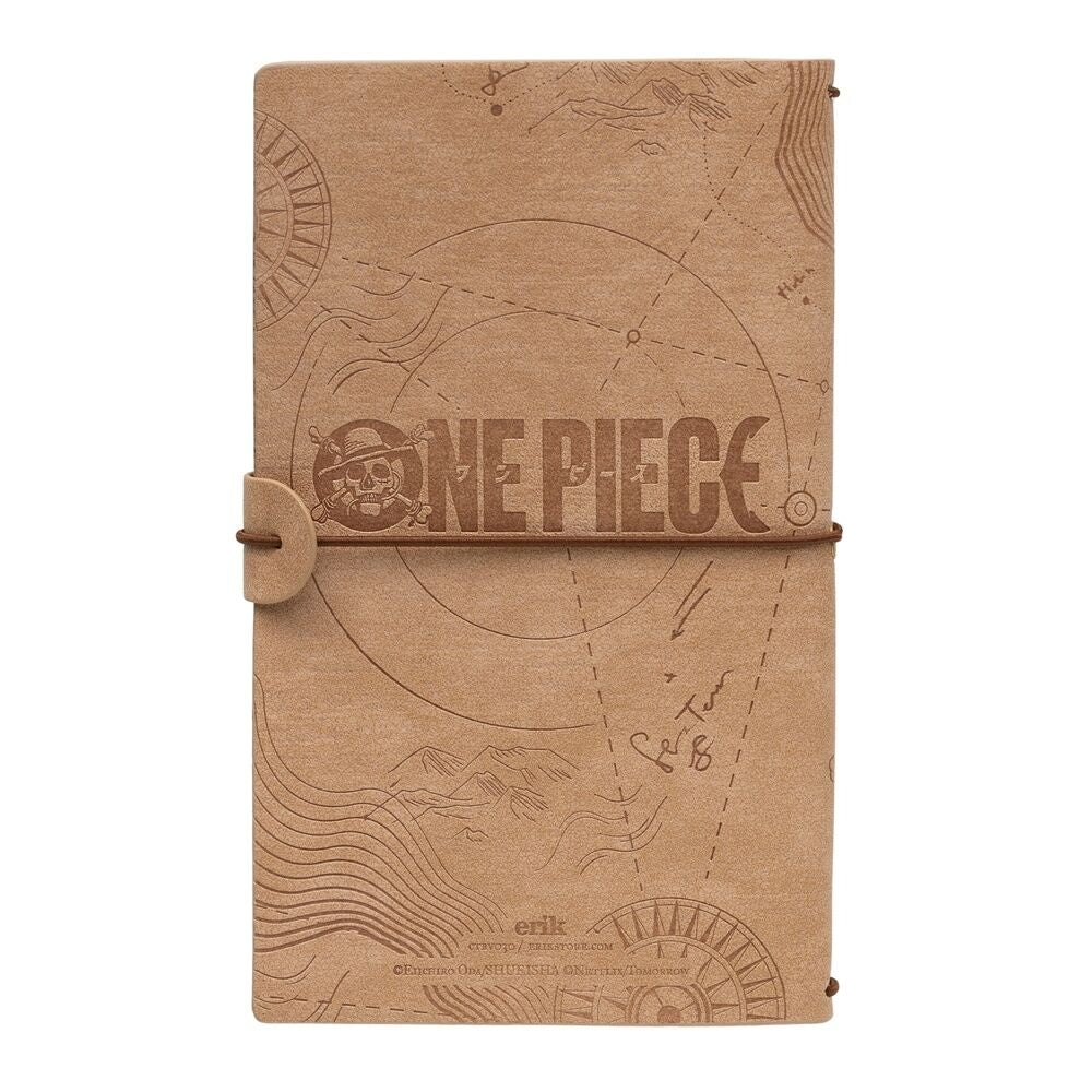One Piece Travel Notebook med tomma sidor och kompakt design