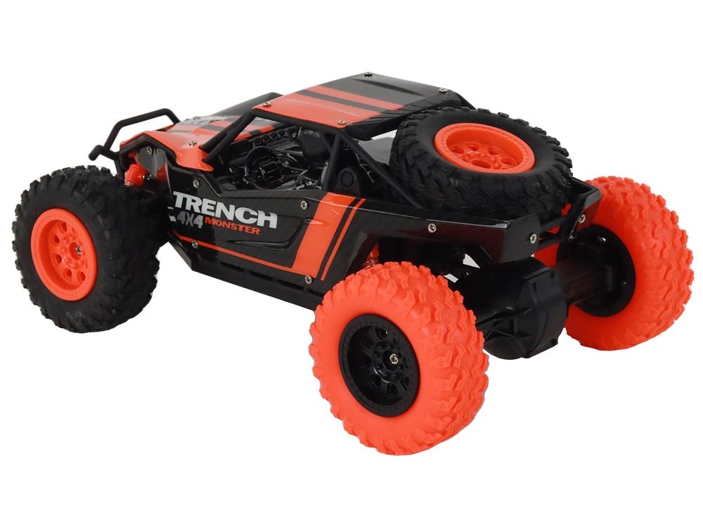 Orange 1:24 R/C terrängbil - 4WD, 20 km/h, stötdämpare