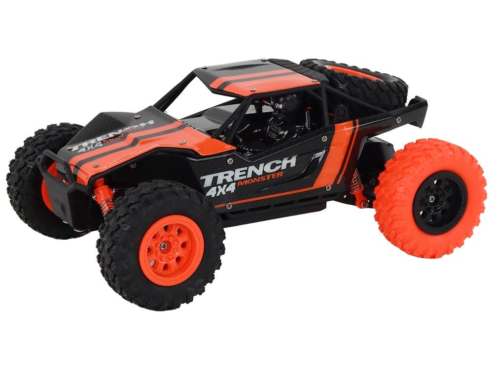 Orange 1:24 R/C terrängbil - 4WD, 20 km/h, stötdämpare