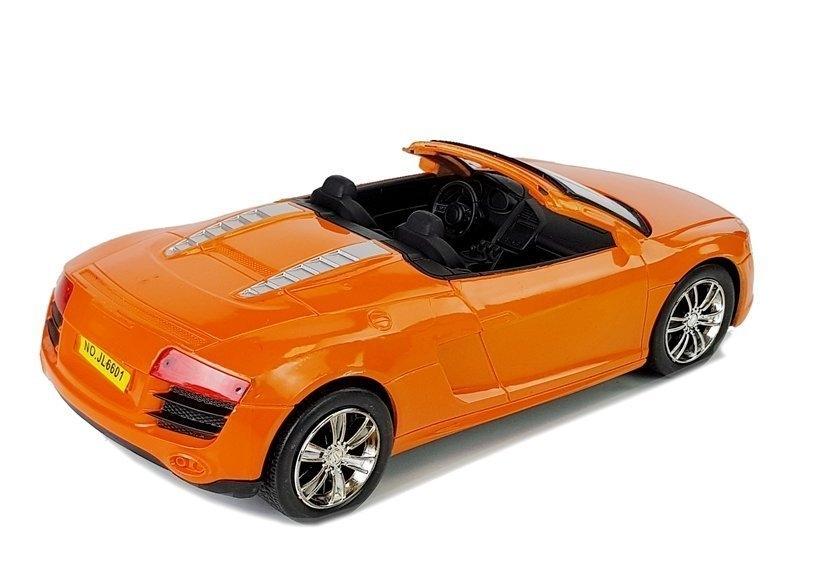 Oransje Pull-Back Cabriolet Lekebil - Målestokk 1:18