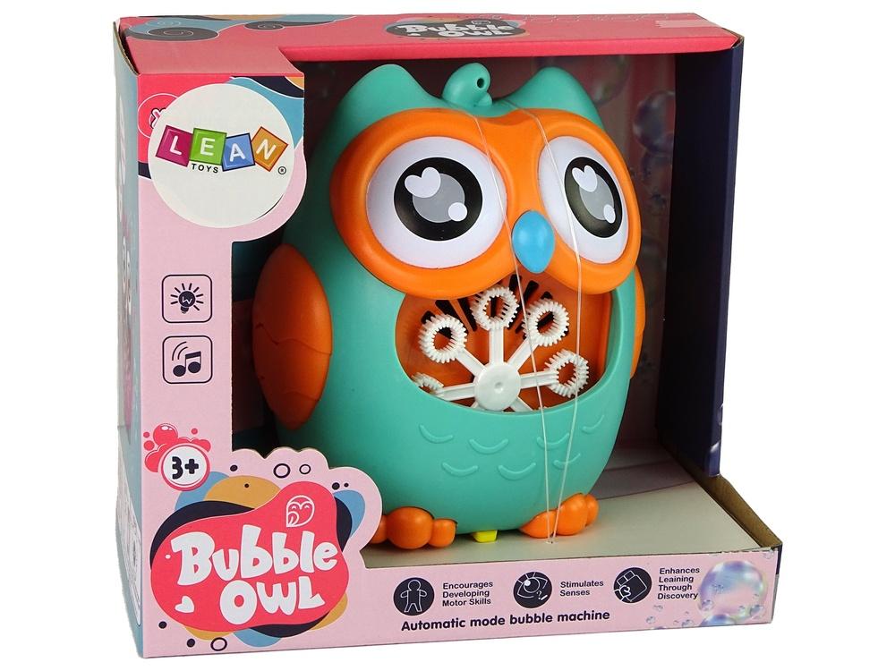 Owl Bubble Machine: Mintfarge, lydeffekter, uendelig moro!