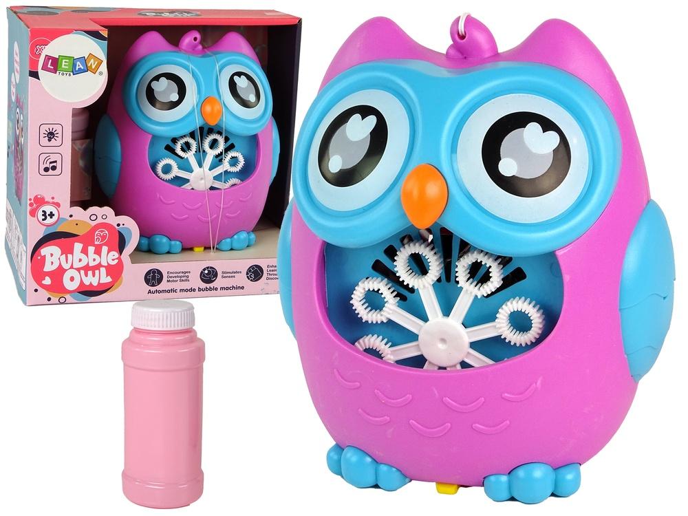 Owl Bubble Machine: Pink, lydforbedret sjov for alle aldre