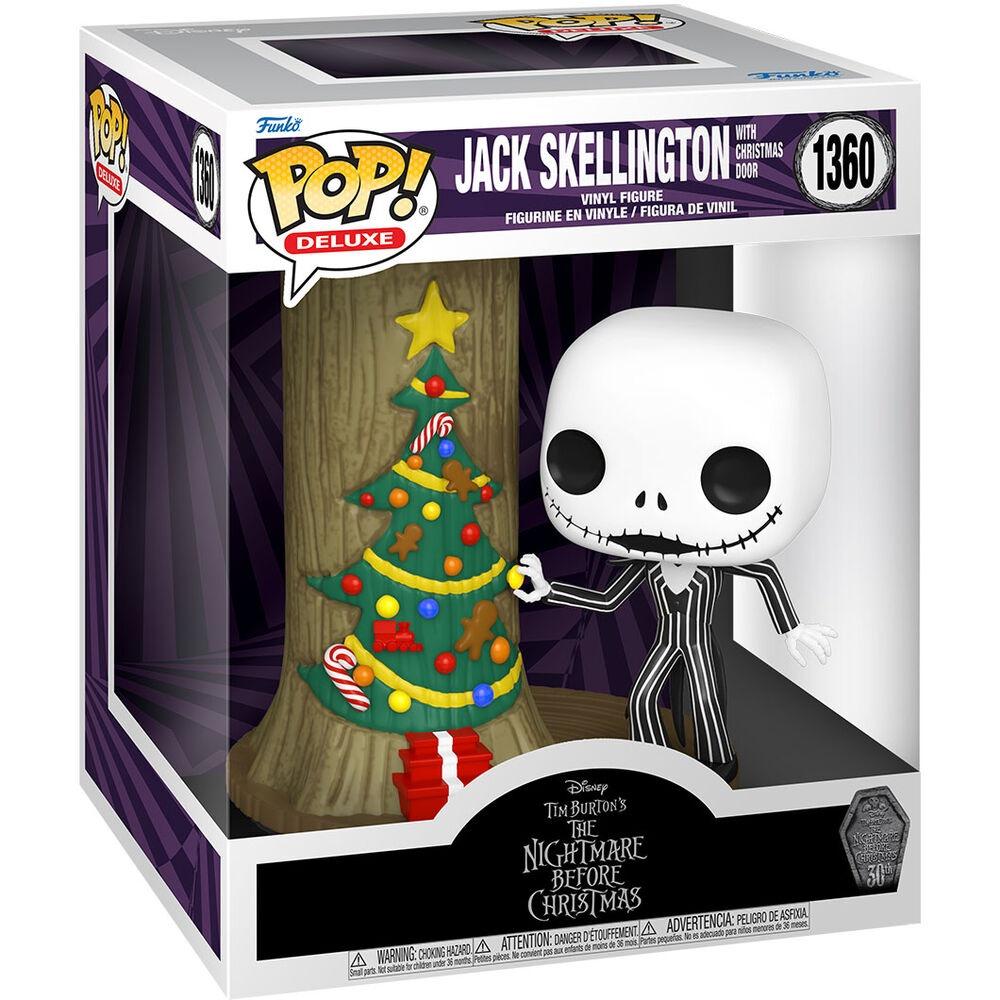 POP Deluxe Disney-figur Nightmare Before Christmas 30-årsjubileum Jack Skellington med juldörr