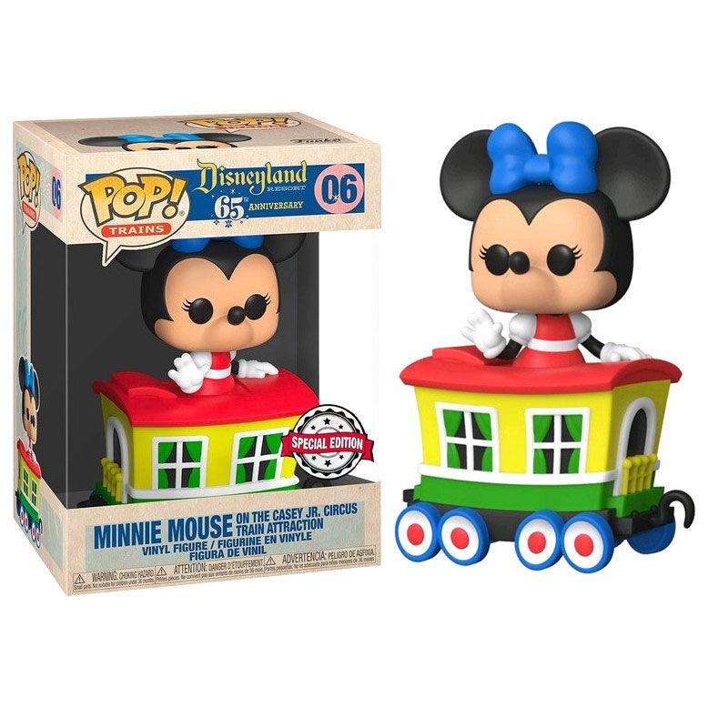 POP-figur Disney Train Casey Jr- Minnie i bil 6 Exklusivt