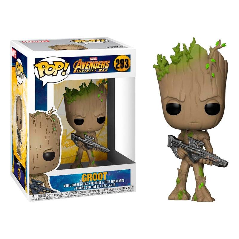 POP-figur Marvel Avengers Infinity War Teen Groot med pistol