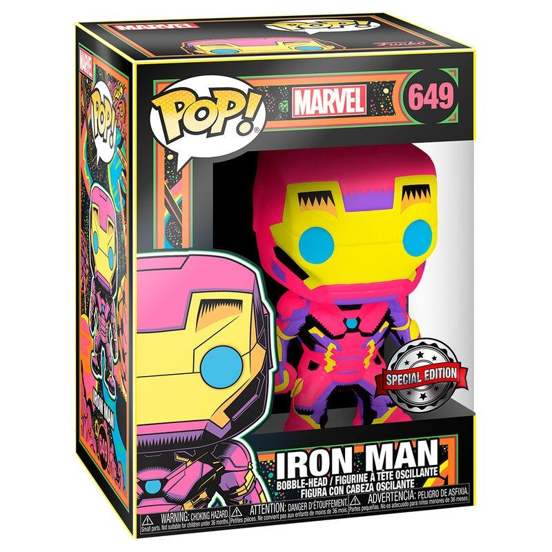 POP figur Marvel Iron Man Black Light Eksklusiv