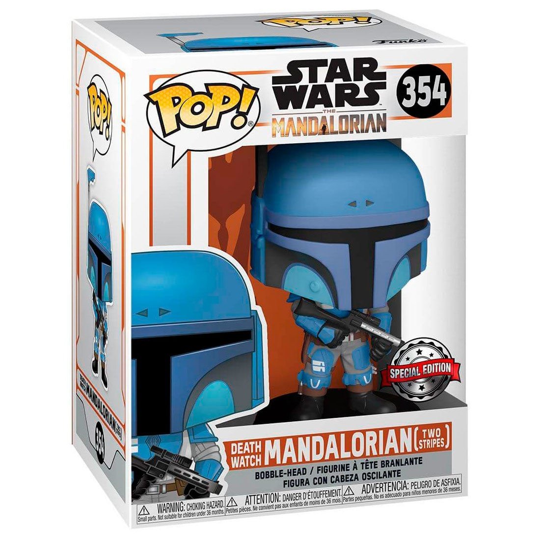 POP-figur Star Wars Mandalorian Death Watch Mandalorian Two Stripes Exklusiv