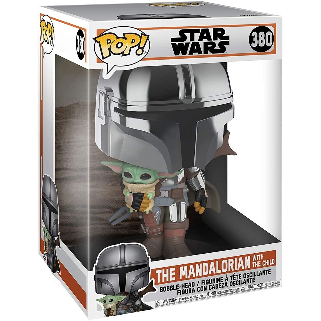 POP figur Star Wars Mandalorian med Yoda Child 25 cm