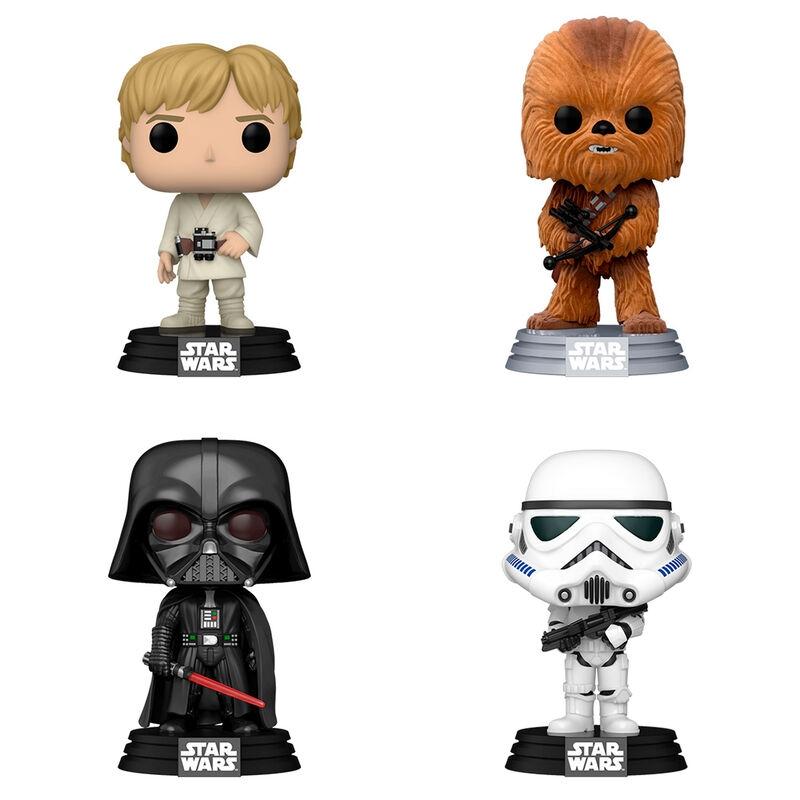 POP-pakke med 4 figurer Eksklusiv Star Wars New Classics