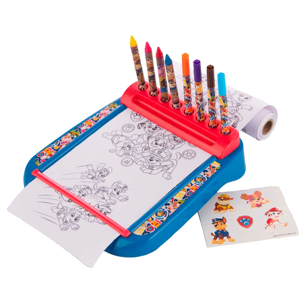 Paw Patrol Roll and Go Coloring Station för barn