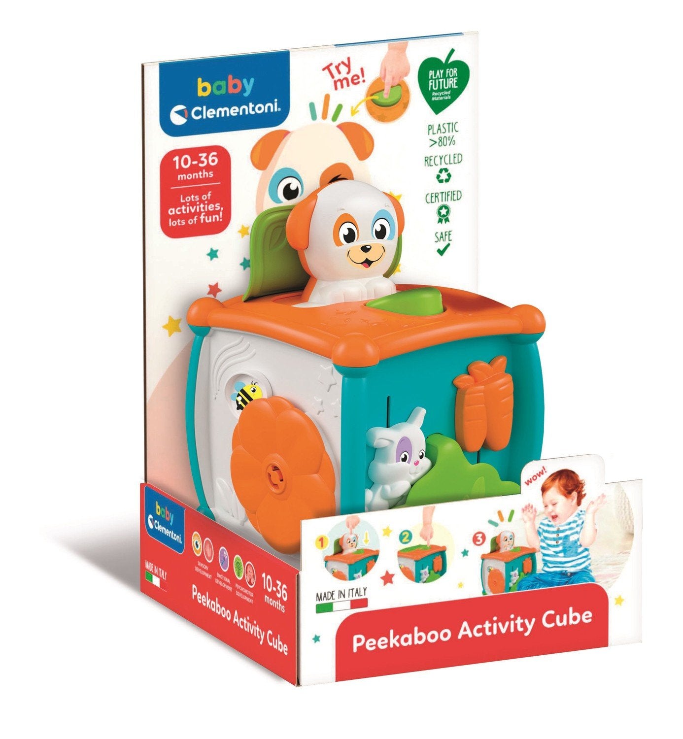 Peckaboo Activity Cube