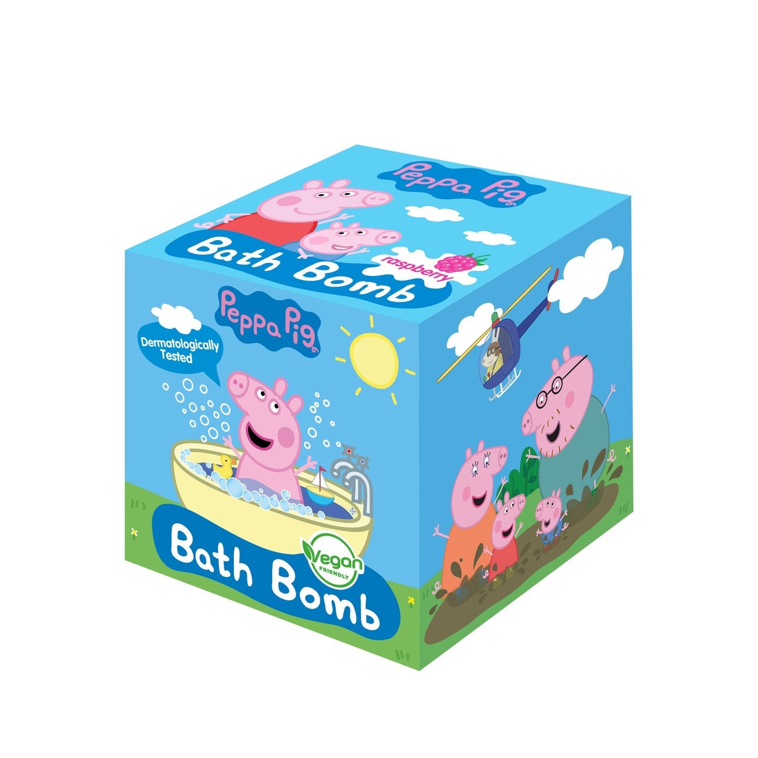 Peppa Pig Fizzy Bath Bomb 165G, Hallon