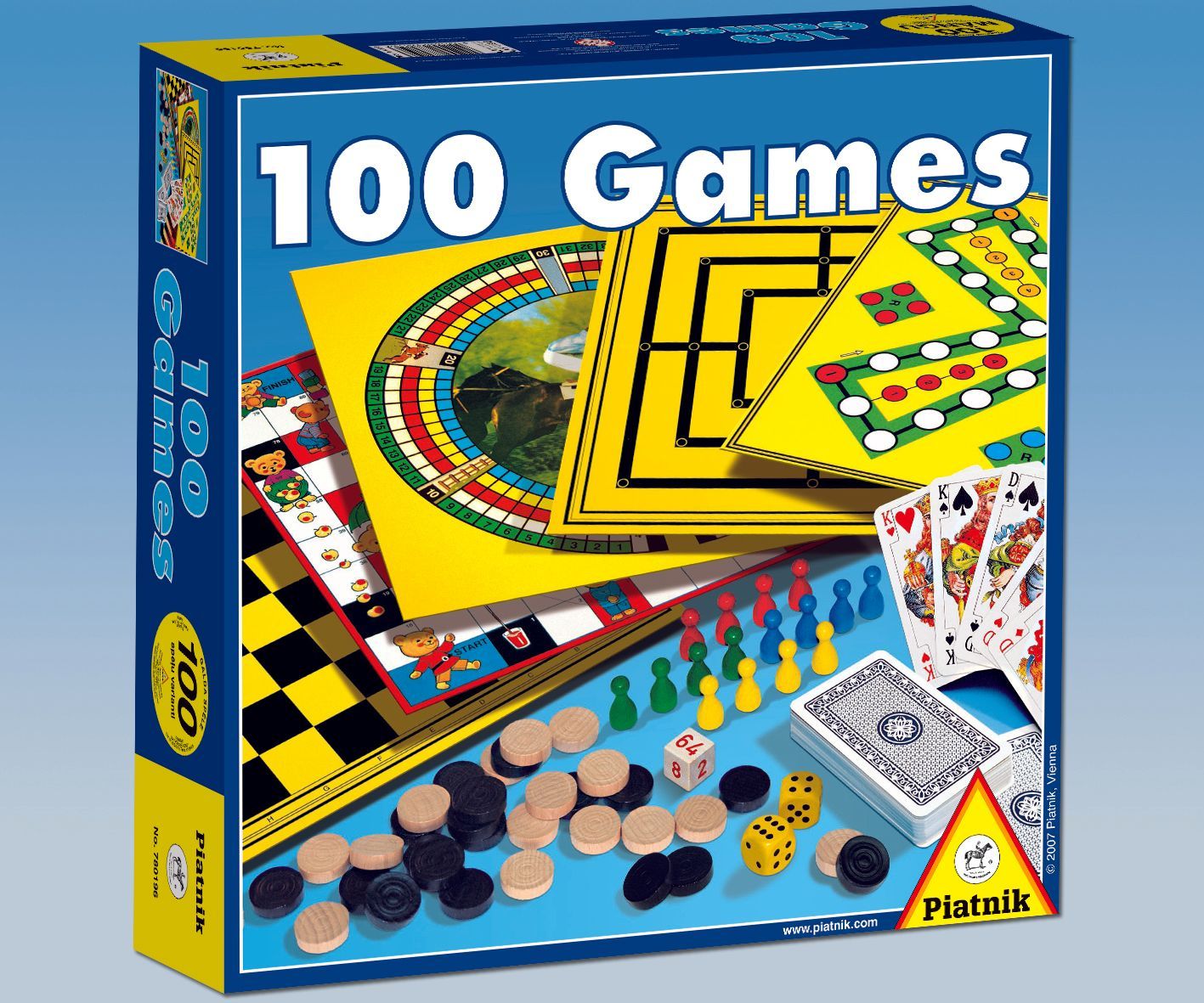 Piatnik Brädspel Set 100 spel (på estniska, ryska språk.)