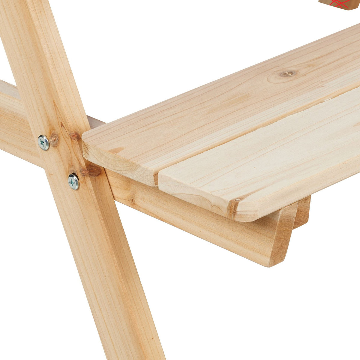 Picknickbänk för barn med vatten- och sandlekbord