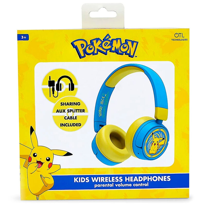 Pikachu trådlösa hörlurar för barn, lätt design