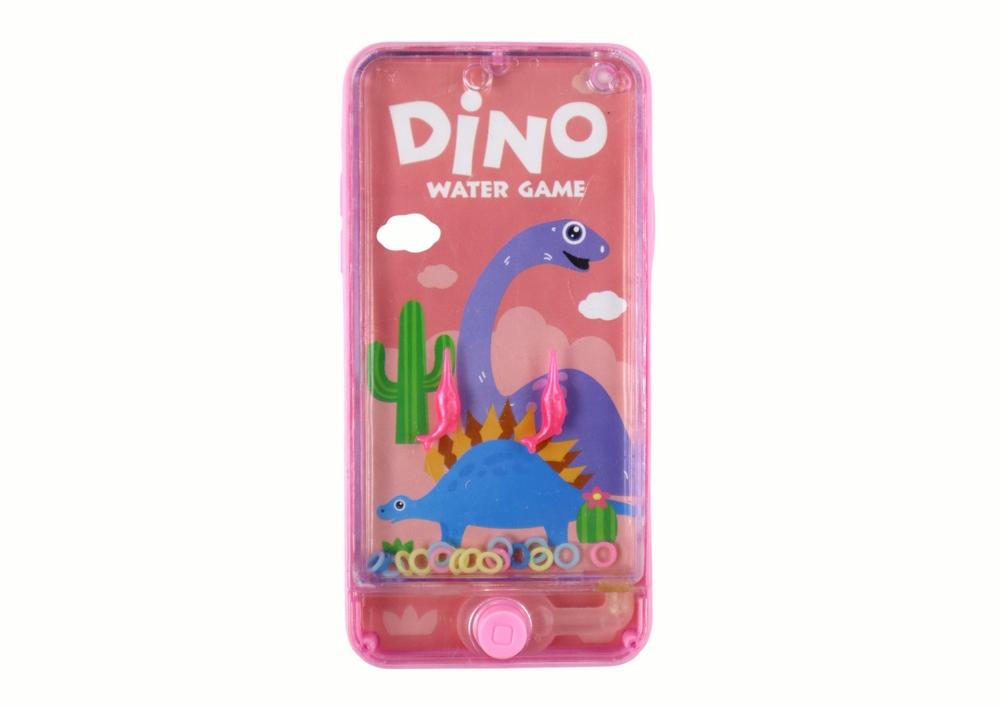 Pink Dinosaur Water Arcade Game Phone Console til børn